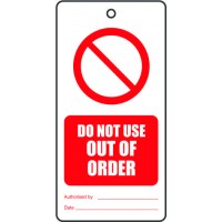 DO NOT USE OUT OF ORDER